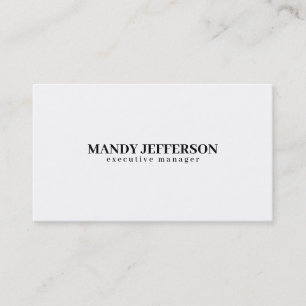 Professionell elegante moderne minimalistische Nam Visitenkarte