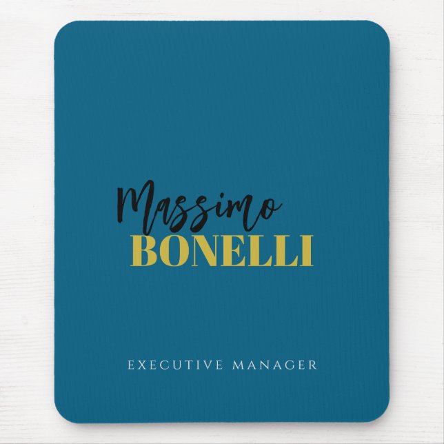 Professionell elegante moderne minimalistische Sch Mousepad (Vorne)