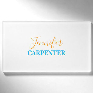 Professionell elegante moderne minimalistische Sch Namenschild