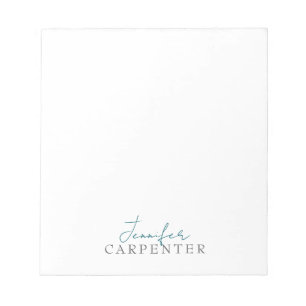 Professionell elegante moderne minimalistische Sch Notizblock