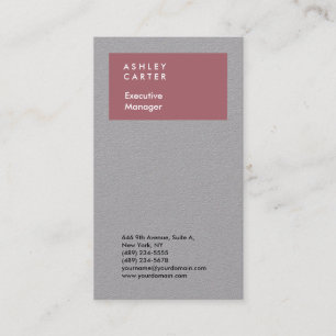 Professionell elegante schlichte minimalistische M Visitenkarte