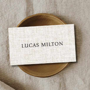 Professionell elegante Textur Beige Berater Visitenkarte