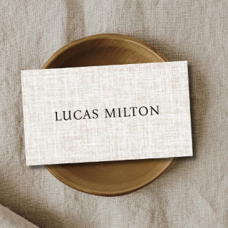 Professionell elegante Textur Beige Berater Visitenkarte