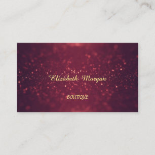 Professionell Eleganter Chic, Glitzernd, Bokeh Visitenkarte