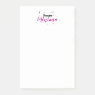 Professionell eleganter moderner minimalistischer post-it klebezettel