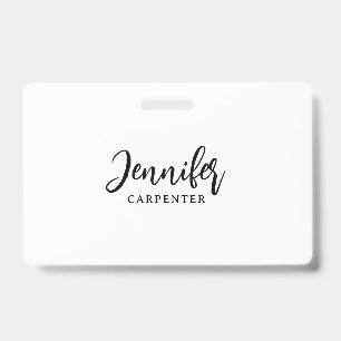 Professionell elegantes modernes minimalistisches  ausweis