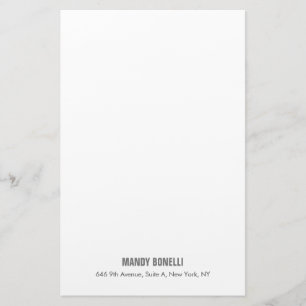 Professionell elegantes modernes minimalistisches  briefpapier
