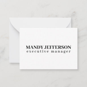 Professionell elegantes modernes minimalistisches  mitteilungskarte