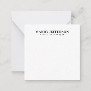 Professionell elegantes modernes minimalistisches  mitteilungskarte
