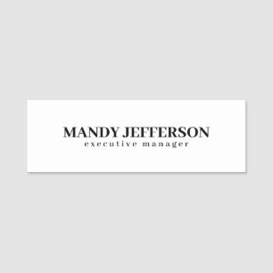 Professionell elegantes modernes minimalistisches  namensschild