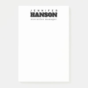 Professionell elegantes modernes minimalistisches  post-it klebezettel