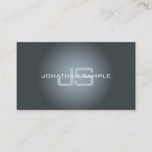 Professionell Elegantes Monogramm Minimalistisch S Visitenkarte