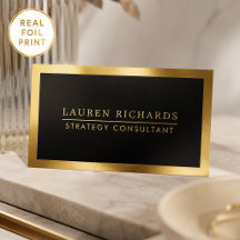 Professionell Luxus Goldfolie und Schwarz