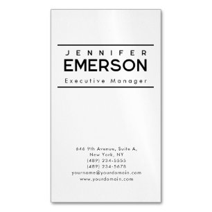 Professionell minimalistisches modernes Design  Magnetische Visitenkarte