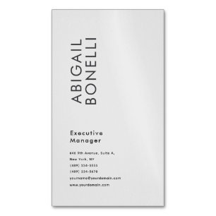 Professionell minimalistisches modernes Design Magnetische Visitenkarte