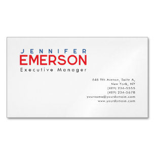 Professionell minimalistisches modernes Design  Magnetische Visitenkarte