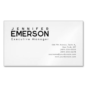Professionell minimalistisches modernes Design Magnetische Visitenkarte