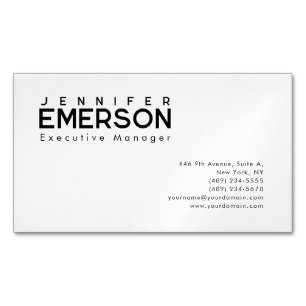 Professionell minimalistisches modernes Design  Magnetische Visitenkarte