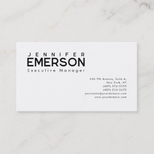 Professionell minimalistisches modernes Design Visitenkarte