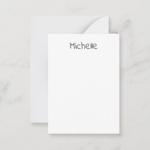 Professionell Modern Minimalistisch Einfach Eigene Mitteilungskarte