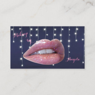 Professionell Modern Stilvoll - Lippen, Make-up Visitenkarte