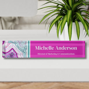 Professionell Moderne Achat Eleganz Namensplakette