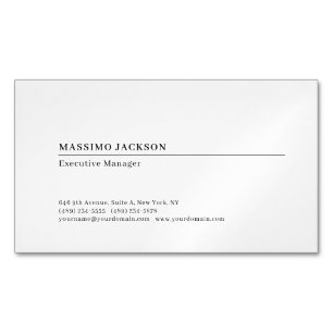 Professionell schlicht minimalist modern  magnetische visitenkarte
