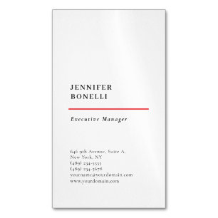 Professionell schlicht minimalist modern trendy magnetische visitenkarte