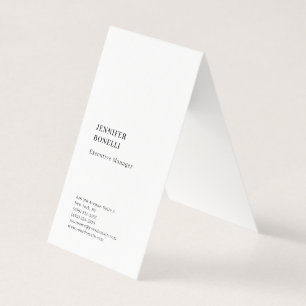 Professionell schlicht minimalistischer moderner T Visitenkarten