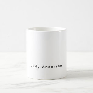 Professionell Schlicht Modern Elegant Ihr Name Kaffeetasse