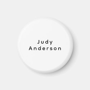 Professionell Schlicht Modern Elegant Ihr Name Magnet