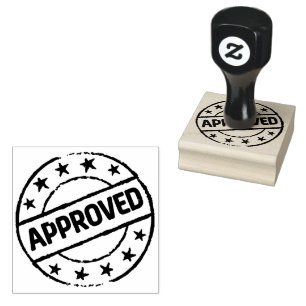 Professionell zugelassenes Siegel Holzgriff Jet Bl Gummistempel