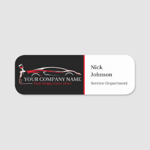 Professionelle Autolackiererei Automotive Namensschild