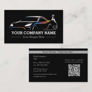 Professionelle Autolackiererei Automotive Visitenkarte