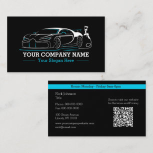 Professionelle Autolackiererei Automotive Visitenkarte