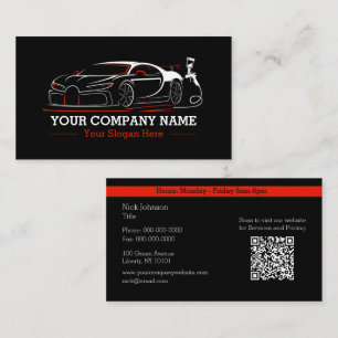 Professionelle Autolackiererei Automotive Visitenkarte