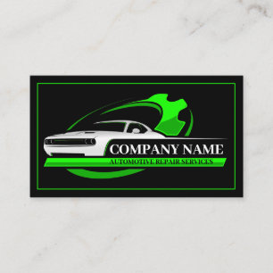 Professionelle Autoreparatur, Automechaniker Visitenkarte
