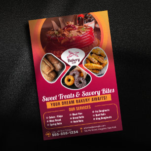 Professionelle Bäckerei Shop Süße Leckereien Kondi Flyer