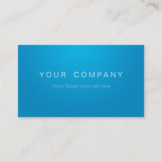Professionelle Business Visitenkarten Blue/White Visitenkarte (Vorderseite)