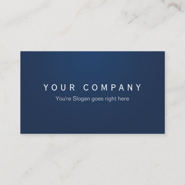 Professionelle Business Visitenkarten Navy Blue Visitenkarte (Vorderseite)