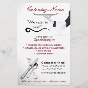 Professionelle Catering-Flugblätter Flyer