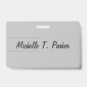 Professionelle elegante schlichte minimalistische  ausweis