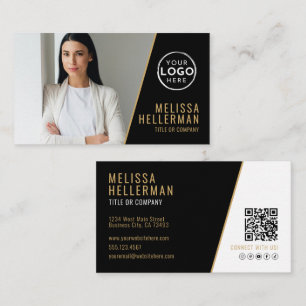 Professionelle Foto-QR-Code Firma Ihr Logo Visitenkarte
