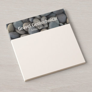Professionelle Geologische Beratung Schotter Post-it Klebezettel