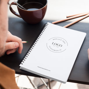 Professionelle große benutzerdefinierte Logo-Websi Notizbuch