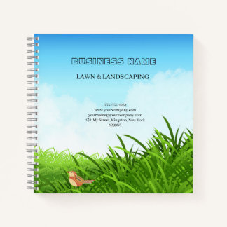 Professionelle Grünflächenpflege und Landschaftsba Notizbuch