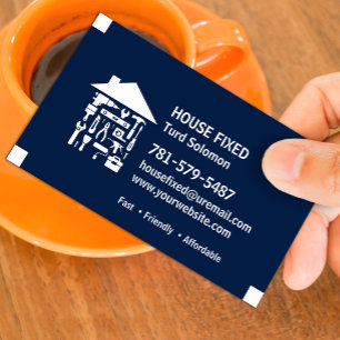 Professionelle Handwerker-Hausreparatur & Wartung Visitenkarte