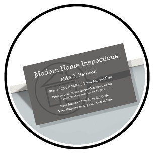 Professionelle Hausinspektion modernes Design Visitenkarte