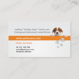 Professionelle Hundetrainer Visitenkarte