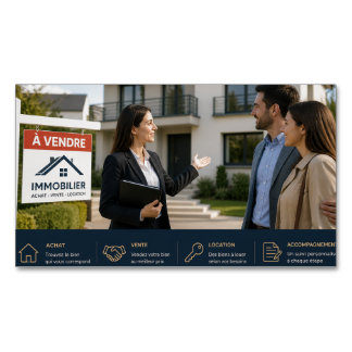 Professionelle Immobilienmakler Visitenkarte Magnetische Visitenkarte